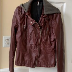 Faux leather jacket by Free People